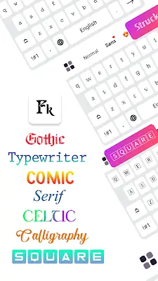 Fonts Keyboard: Şrift Sənəti स्क्रीनशॉट 1