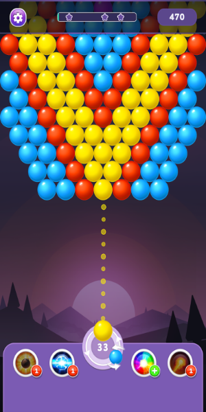 Bubble Shooter Rainbow Captura de pantalla 2