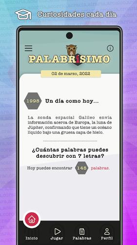 PALABRÍSIMO: busca palabras Captura de tela 4