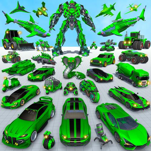 Shark Robot Car Game 3d スクリーンショット 1