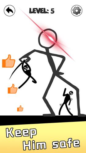 Save Stickman: Brain Draw Line Capture d’écran 2
