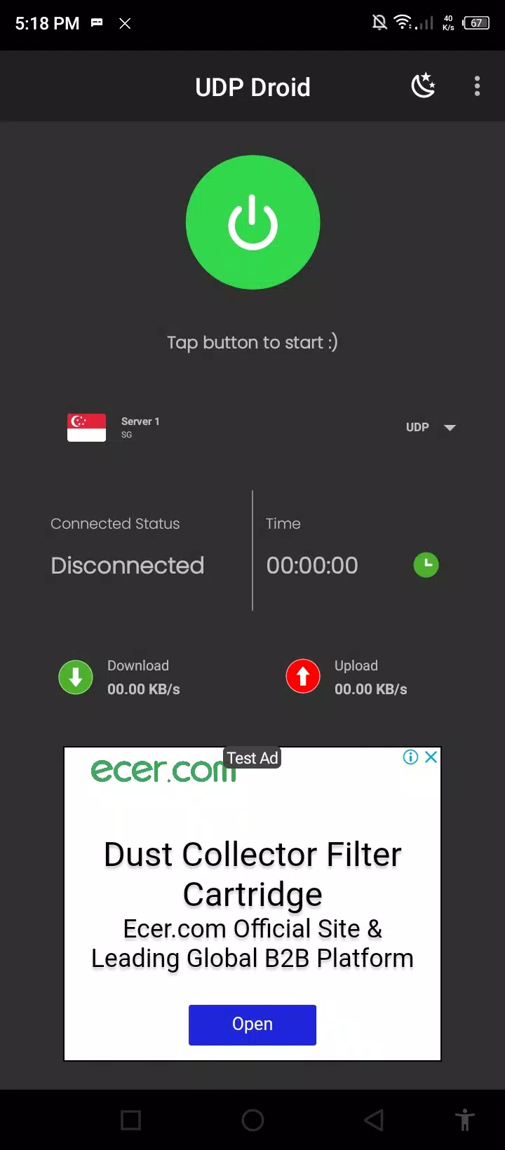UDP Droid Screenshot 1