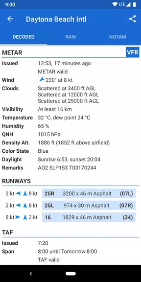 Avia Weather - METAR & TAF應用截圖第2張