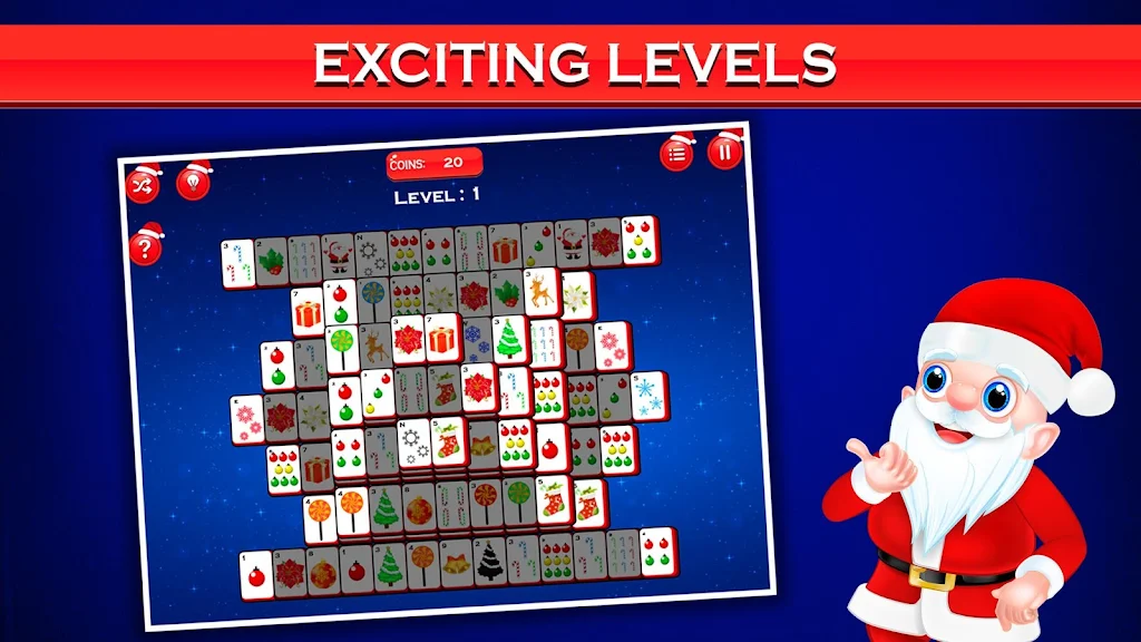 Mahjong Deluxe - Christmas Fun Captura de pantalla 1