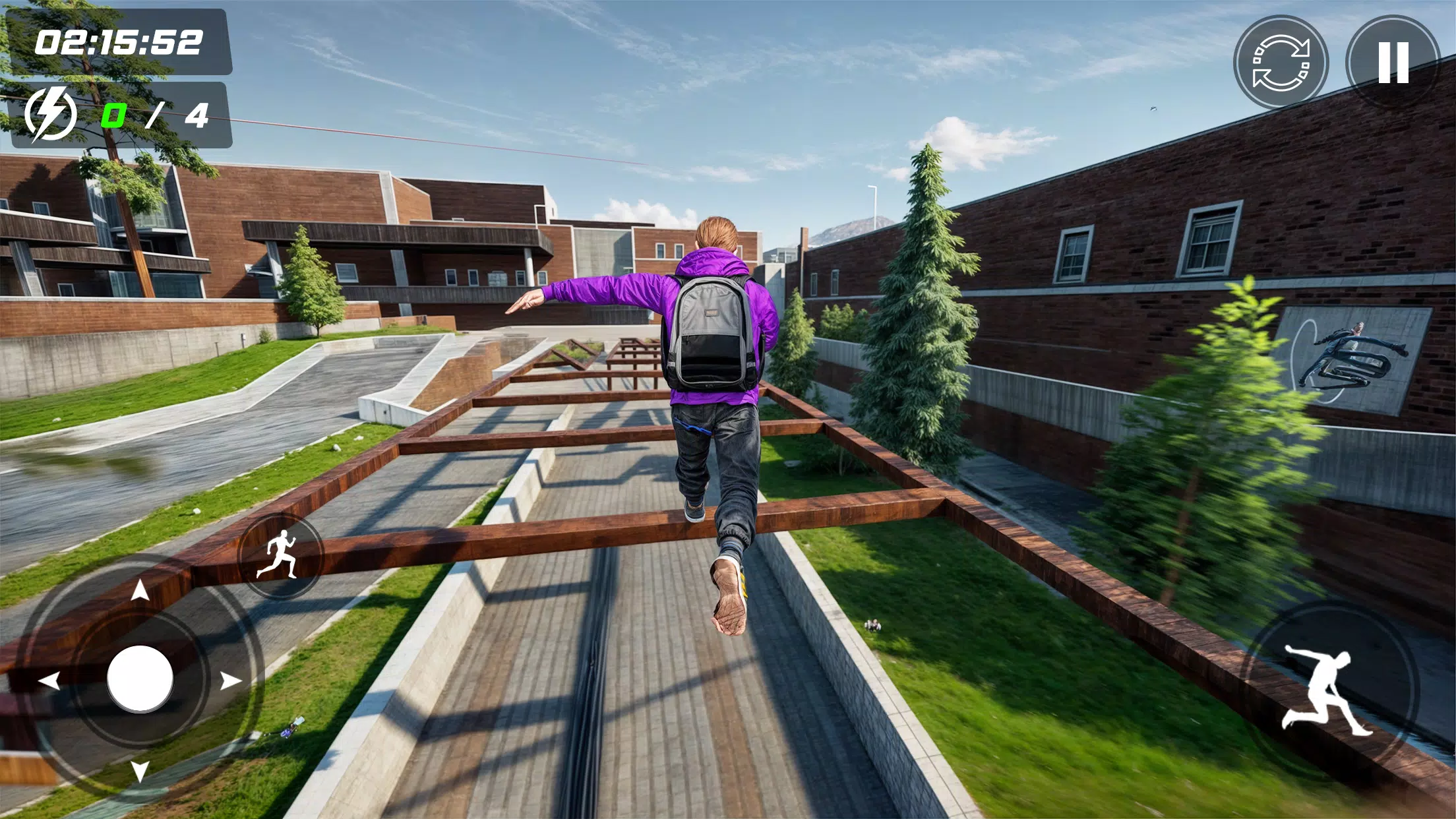 Going Up Rooftop Parkour Games Screenshot 2