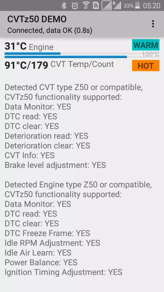 CVTz50 DEMO 스크린샷 2
