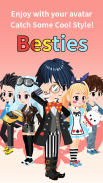 Besties - Make friend & Avatar Captura de tela 2