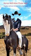 Horse With Man Photo Suit 스크린샷 3