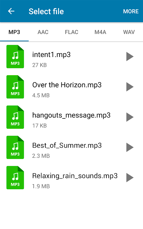 MP3 Converter - Dateien Musik Screenshot 1