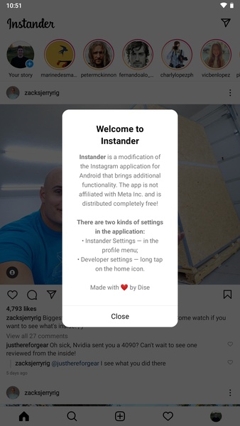 Instander Capture d’écran 1