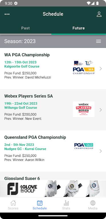 PGA Tour of Australasia 스크린샷 2