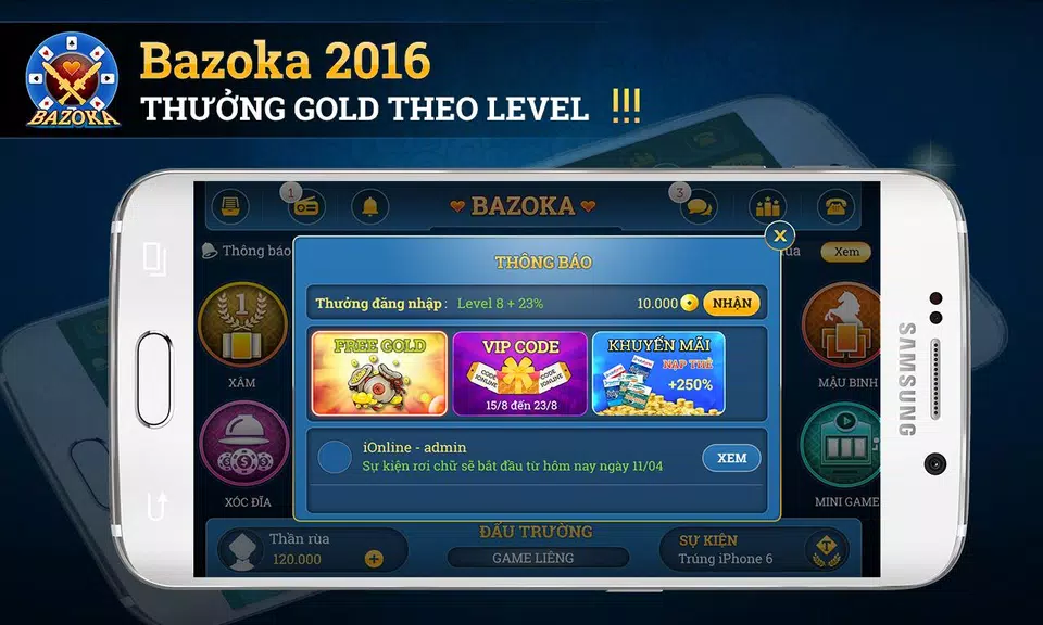 Bazoka - game bai online 2016 スクリーンショット 2