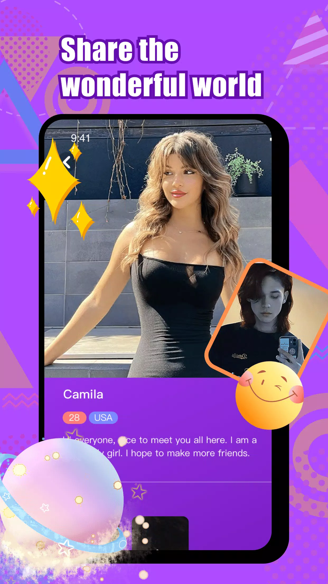 Wonk - live video chat应用截图第3张