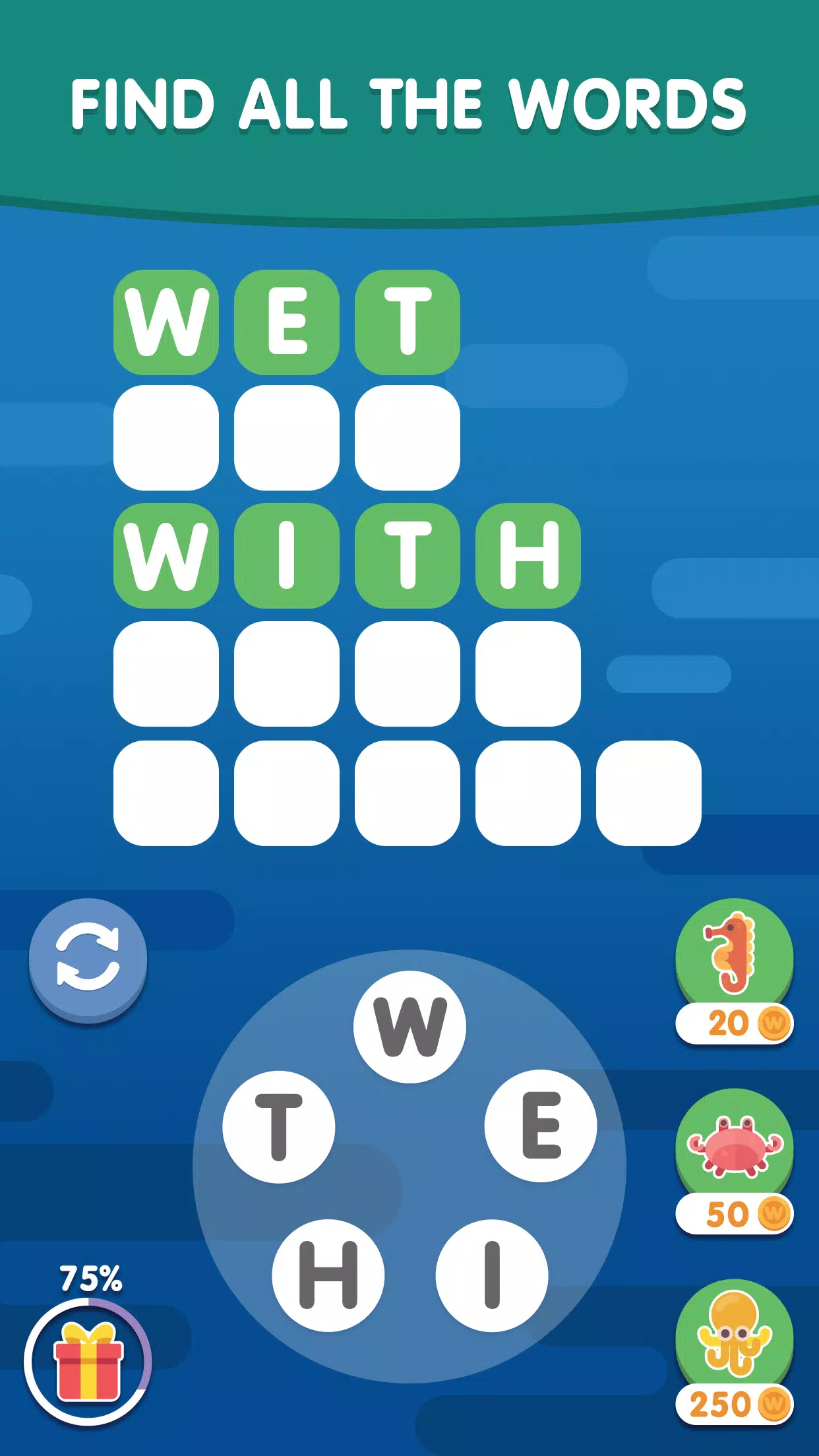 Word Search Sea: Word Puzzle應用截圖第3張