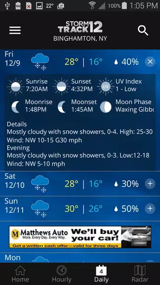 WBNG Storm Track 12 스크린샷 4