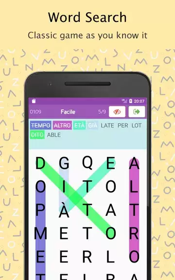 Word Search Italian dictionary Скриншот 1