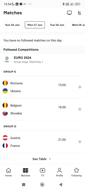 OneFootball Resultados en vivo Captura de pantalla 4