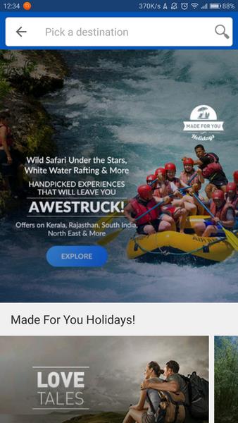MakeMyTrip Hotels, Flight, Bus Screenshot 2