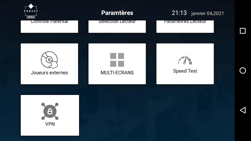 Prosat IPTV Player Captura de tela 3