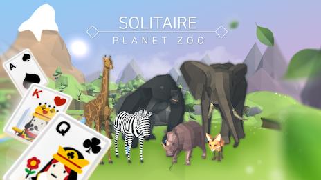 Solitaire : Planet Zoo Captura de pantalla 1