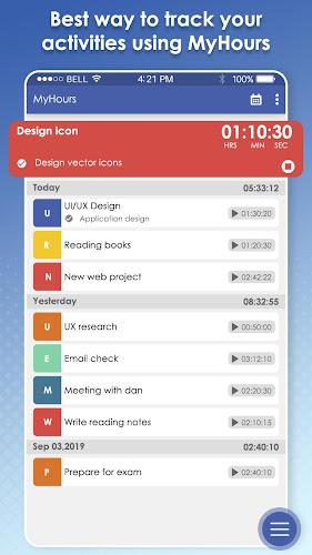 MyHours : Track Your Hours, Ti Captura de tela 2