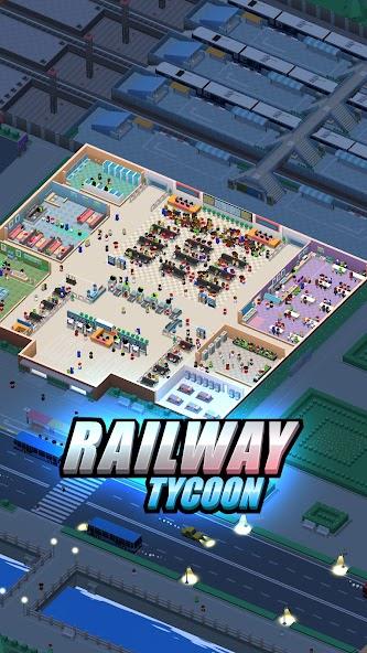 Railway Tycoon - Idle Game Mod 스크린샷 1