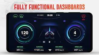 GPS Speedometer OBD2 Dashboard スクリーンショット 1