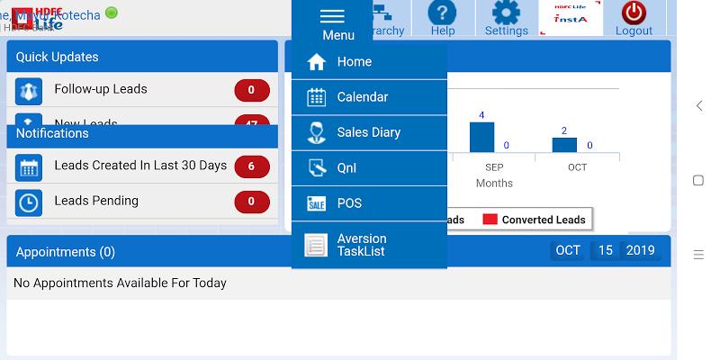 HDFC Life mSD Sales Screenshot 2