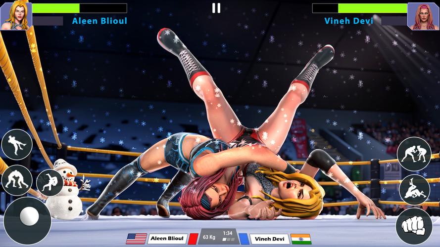 Bad Girls Wrestling Game Captura de pantalla 1