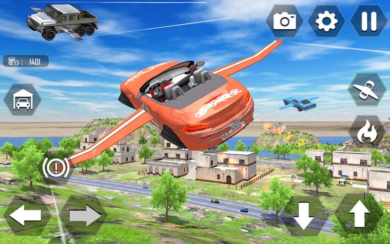 Flying Car Extreme Simulator应用截图第2张