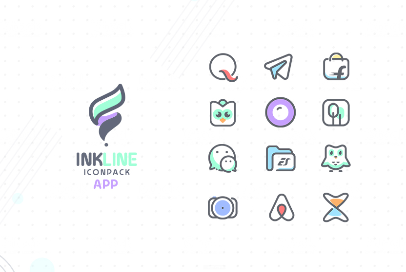 InkLine Icon Pack Mod Capture d’écran 3