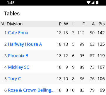 Hexham Darts League Captura de tela 1