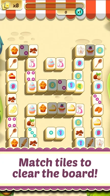 Mahjong Solitaire Cupcake Bake應用截圖第1張