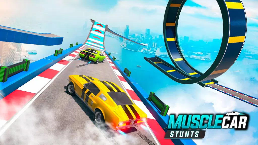 Muscle Car Stunts - Ramp Car Capture d’écran 3