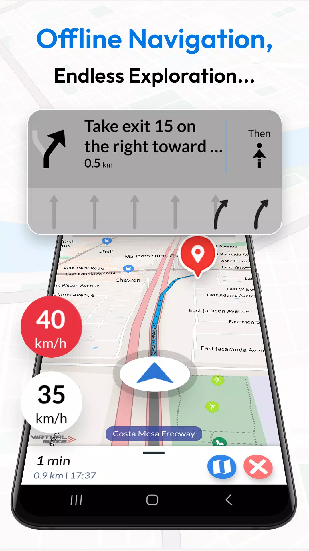 Offline Map Navigation Screenshot 1