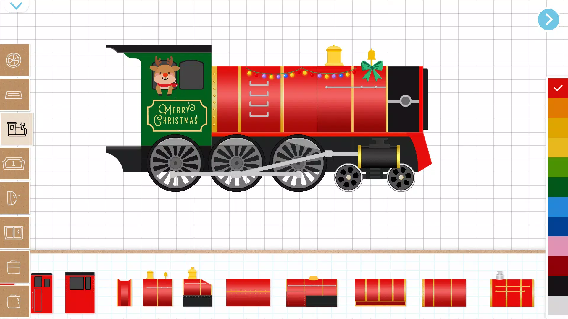 Christmas Train Game For Kids Captura de tela 2