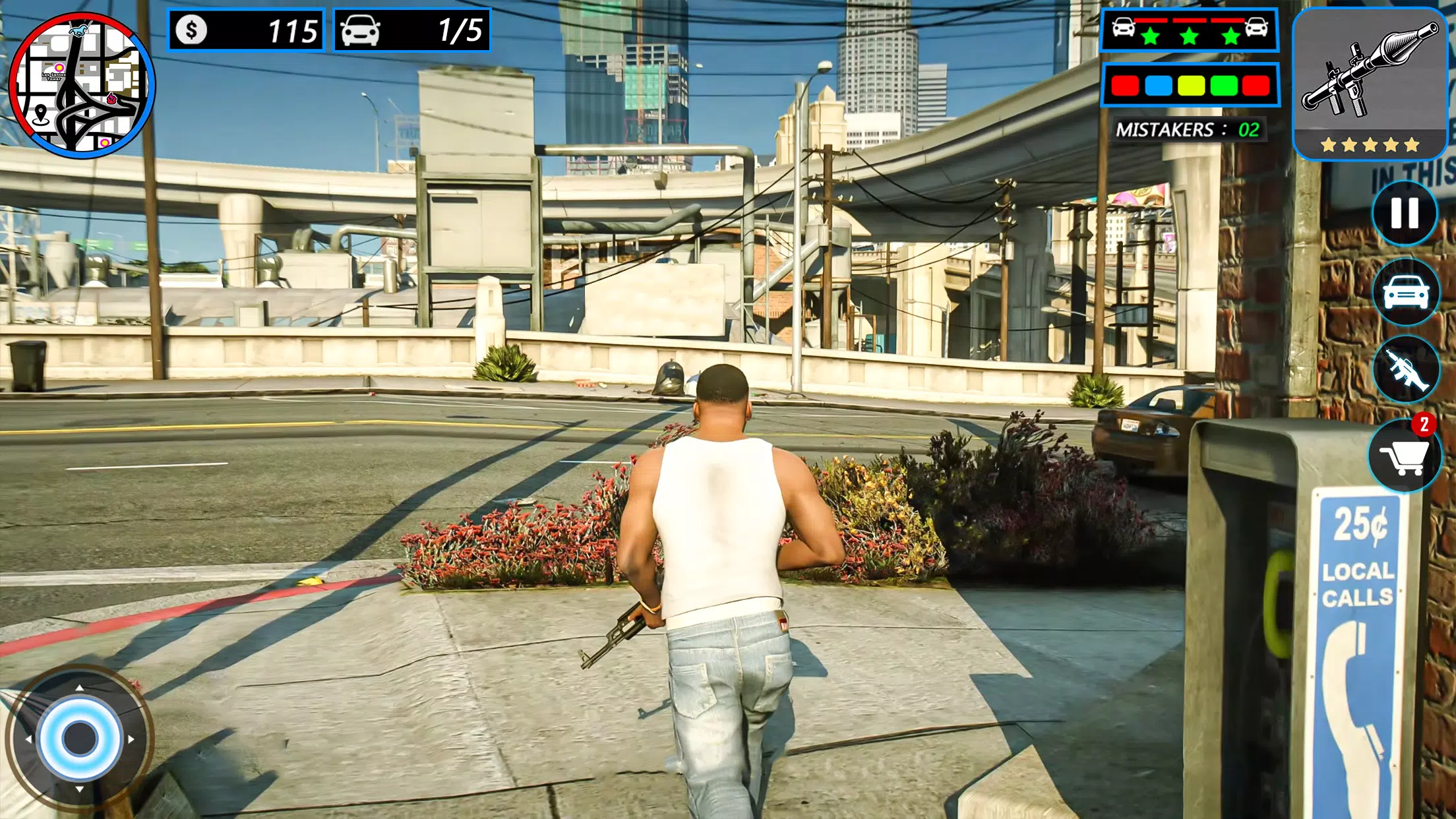 Gangster City Vegas Crime Game Скриншот 1