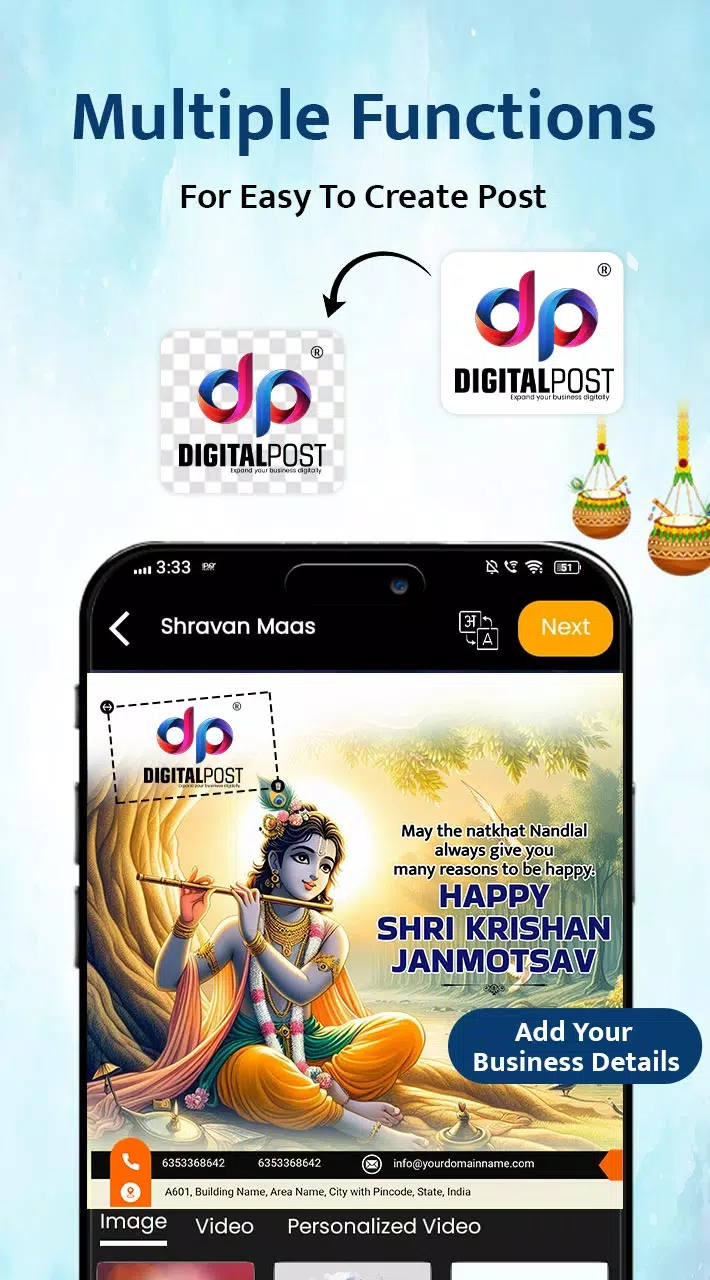 DigitalPost - Poster Maker App スクリーンショット 2