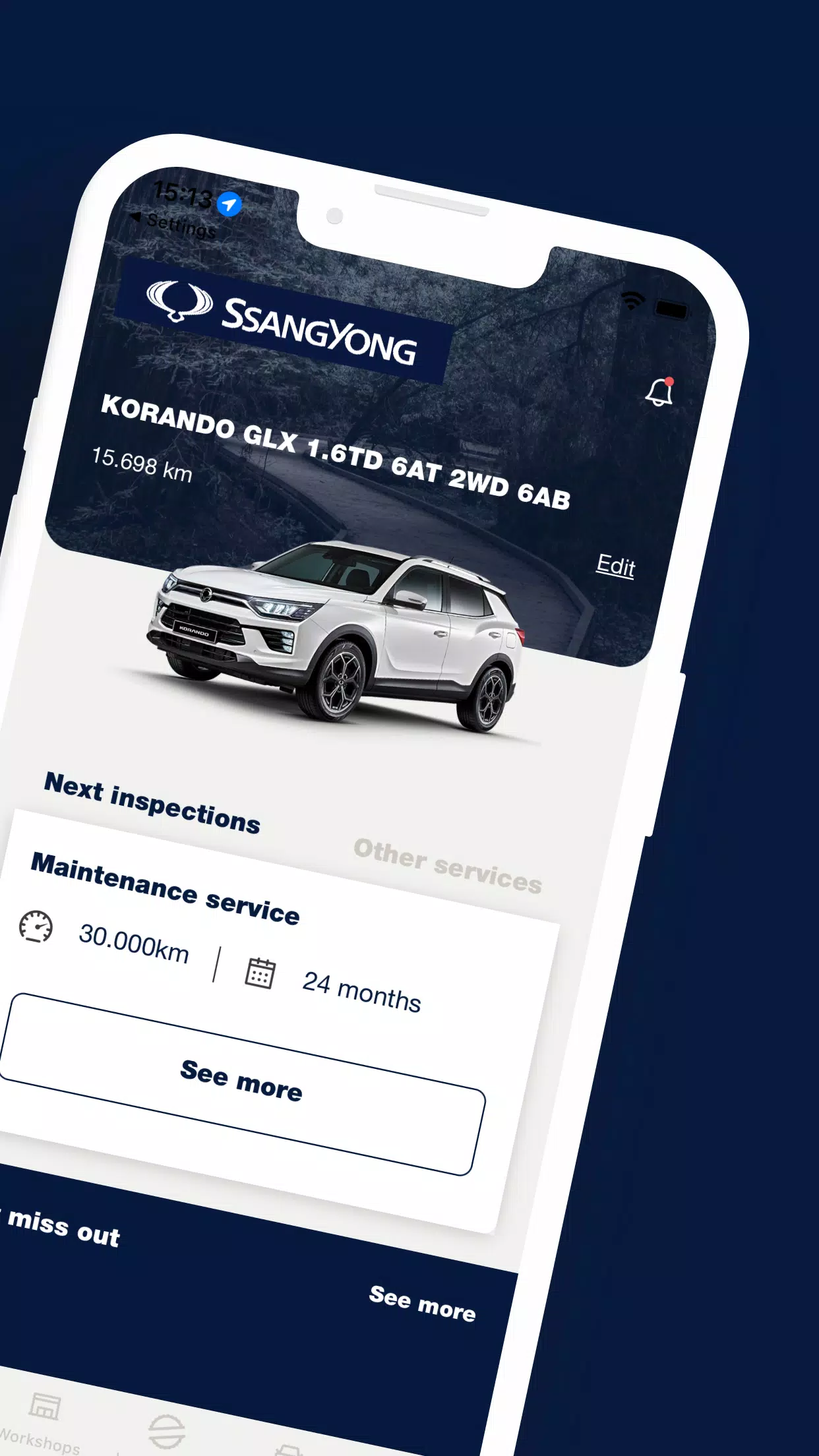 SsangYong App 스크린샷 2