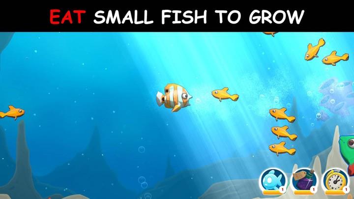 Hungry Ocean: Feed & Grow Fish スクリーンショット 1