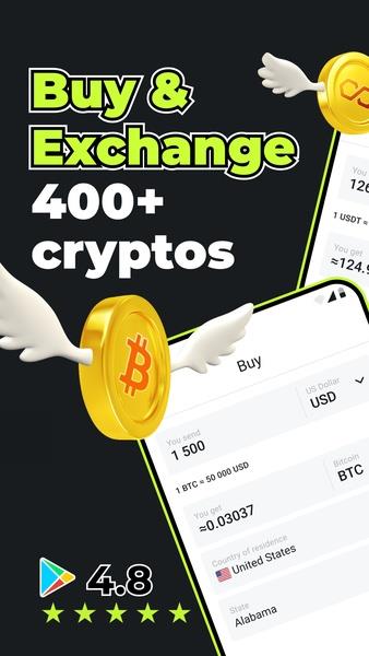 Buy Bitcoin BTC & Fast Crypto Exchange: Changelly应用截图第1张