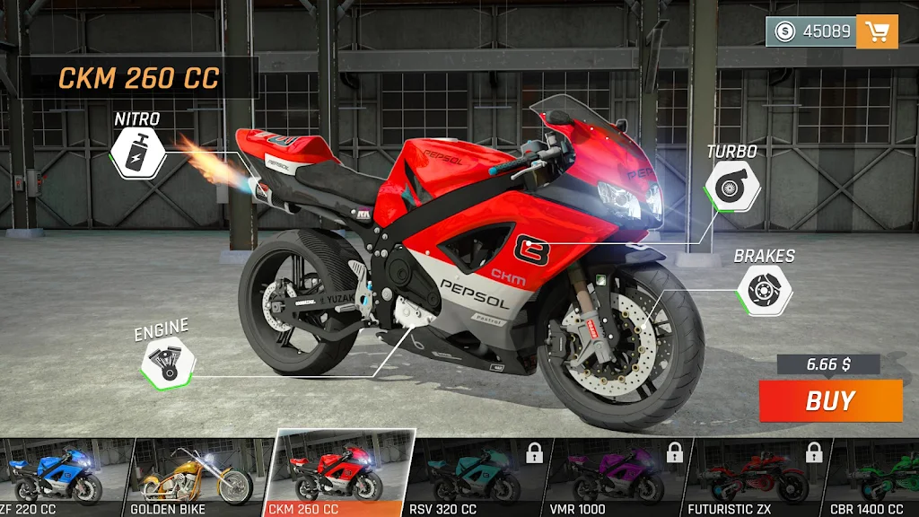 Highway Bike Riding Simulator Скриншот 2