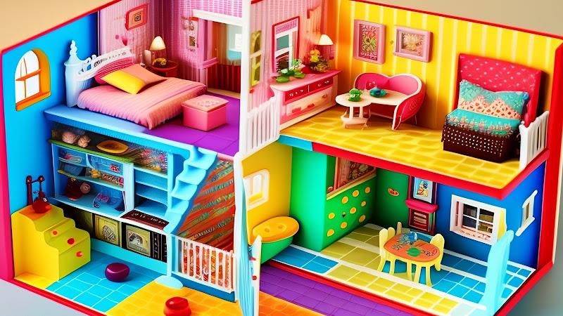 Doll House Design Doll Games Скриншот 1