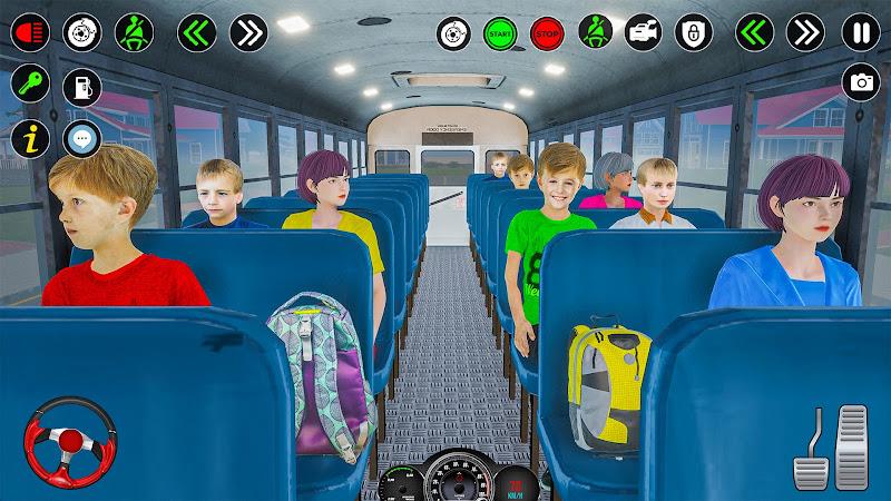 School Bus Driving Games 3D Captura de tela 3