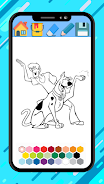 Scooby coloring doo cartoon ga應用截圖第3張