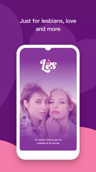 Les: Lesbian Dating & Chat App Captura de tela 1