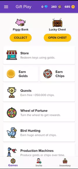 Gift Play - Earn Game Codes Screenshot 1