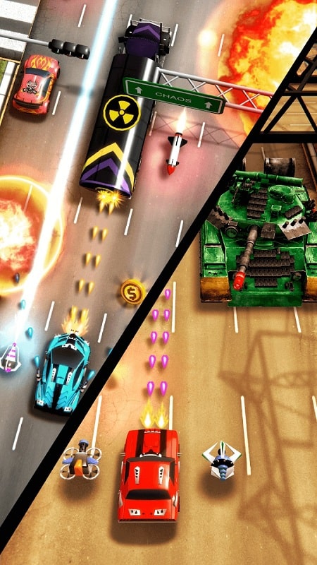 Chaos Road: Combat Car Racing應用截圖第2張