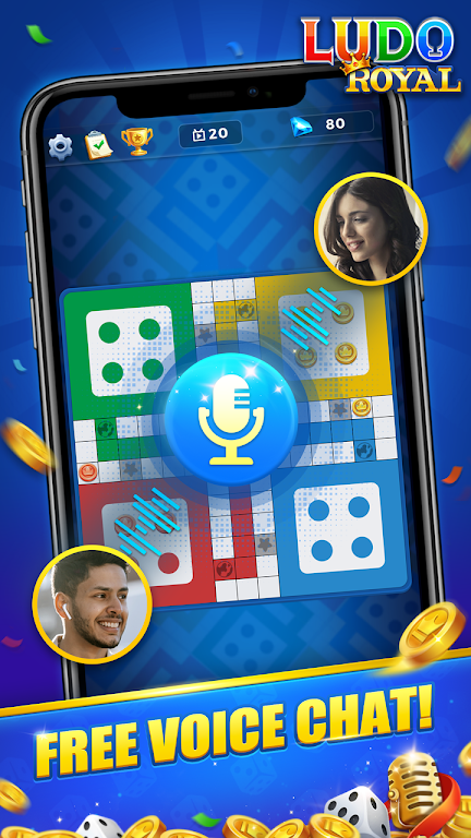 Ludo Royal - Happy Voice Chat स्क्रीनशॉट 1