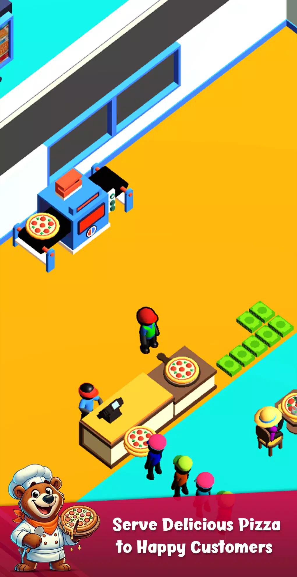 Bear Pizza Maker:Cooking Games स्क्रीनशॉट 1